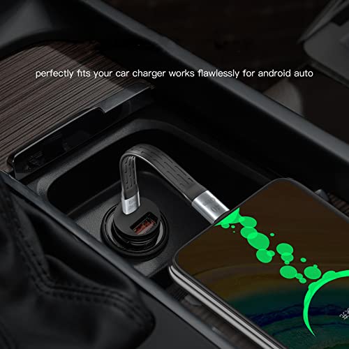 Ultra-Fast 5-Inch USB4 Thunderbolt Cable – 240 W Power Delivery, 40 Gbps Data Transfer, 8 K Video Support – Ideal USB C to USB C Solution for Mac Book, Android Auto, External SSDs & Type-C Devices (2-Pack) – Compact & Durable Design for Effortless Connectivity