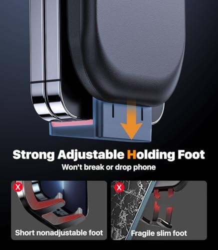 Revolutionary 360-Degree Adjustable Car Phone Holder with Superior Suction Power for Secure Dashboard and Windshield Mounting – Universal Fit for All Devices and Cases, Extended Arm Flexibility for Effortless Navigation and Hands-Free Communication
