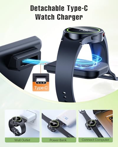 Elevate Your Charging Experience with the LK 3-in-1 Wireless Charger – Fast Charging Station for Samsung Galaxy Devices, Compatible with Galaxy Watch Ultra/7/6/5 Pro, S24 Ultra/S23/S22/S21, Z Fold/Flip 6/5/4/3, and Galaxy Buds (Black) – Compact Design with Enhanced Safety Features and LED Indicators for Seamless Power Management