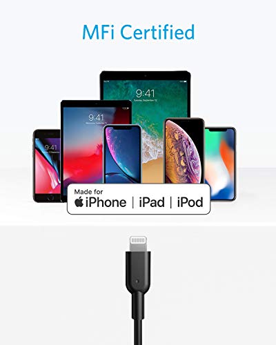 Anker 6 ft USB C to Lightning Cable – MFi Certified Fast Charging Cable for i Phone 13 Pro, 12 Pro Max & Air Pods Pro – Durable Design with Power Delivery Support – Tangle-Free Connectivity for Effortless Use