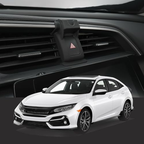 Premium Adjustable Car Phone Holder for Honda Civic 2016-2021 | Versatile Air Vent Mount for 4.7″-6.7″ Smartphones | Effortless Installation & 360-Degree Rotation for Optimal Viewing | Secure Grip Design Enhances Safety & Convenience | Perfect Honda Civic Accessory for Hands-Free Navigation & Calls