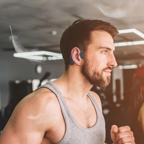 Revolutionary Open-Ear Bone Conduction Headphones with Bluetooth 5.3 – Lightweight Ergonomic Design for Ultimate Comfort, IP56 Waterproof for Active Lifestyles, Touch Control for Seamless Audio Navigation, Perfect Wireless Solution for Athletes and Outdoor Adventurers