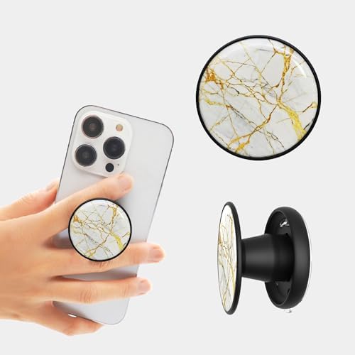 Elevate Your Mobile Experience with the Marble Green One-Touch Phone Grip & Expanding Kickstand – Ultimate Comfort, Wireless Charging Compatibility, and Durable Adhesive for Reliable Performance