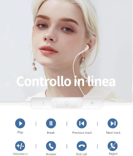 Premium Lightning Connector Earbuds for i Phone – Superior Sound & Hands-Free Calling with In-Line Mic & Volume Control – Officially Certified for i Phone 14/13/12/SE/11/XR/XS/X/7/7 Plus/8/8 Plus – Lightweight Design for Effortless Portability and Audio Management