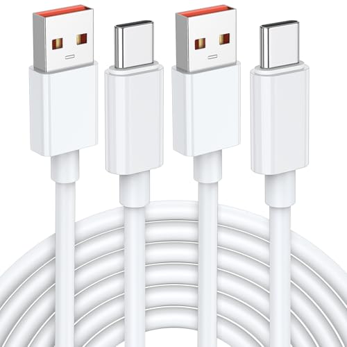 Jelanry 3.3 FT 120 W USB-C Fast Charger Cable – Dual-Pack for Rapid Charging & Data Sync, Compatible with Super VOOC, Warp, Turbo Max, Flash Charge – Versatile & Durable USB-C Cord for i Phone, Samsung, One Plus, Xiaomi, Oppo, Vivo, Huawei Devices – Maximize Efficiency & Performance