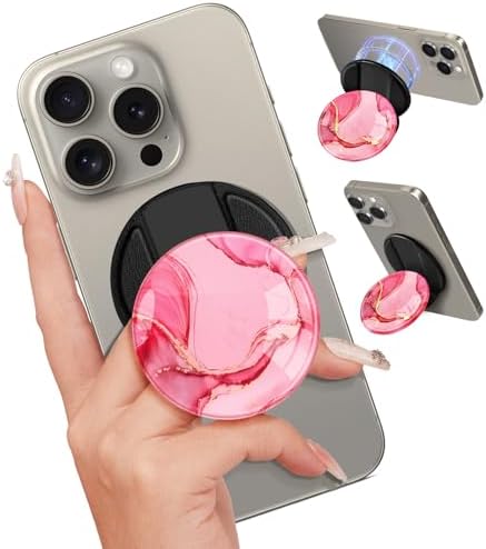Adorable Cartoon Mag Safe-Compatible Phone Grip Stand – Lightweight Kickstand Ring Holder for Enhanced Usability – Perfect Accessory for i Phone 16/15/14/13/12 with Playful Design for Women and Girls – Durable, Easy-to-Install Magnetic Phone Accessory