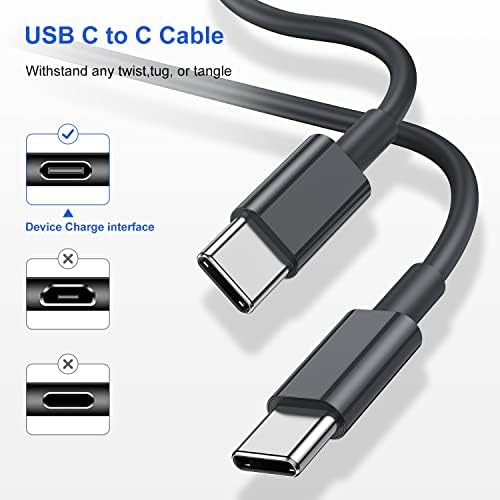 Ultimate USB C Charger for i Phone 16 & 15 – Fast Charging with 10 FT Long USB C to C Cable – Ideal for i Pad Pro 12.9/11 & i Pad Air 5 th – Reliable Power Block for Home & Travel – Enhanced Speed & Compatibility