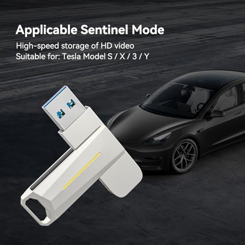 Elevate Your Tesla Experience with the 128 GB USB 3.2 Flash Drive for Model 3/Y/S/X – Lightning-Fast 200 MB/S Speeds for Dashcam and Audio Storage, Perfect for Laptops, Tablets, Smart TVs & Gaming Consoles – Unmatched Compatibility and Durability