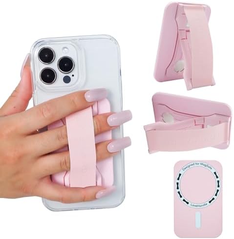 Revolutionary Love Handle PRO Magnetic Phone Grip & Stand – Ultimate Silicone Strap for i Phone & Android – All-in-One Device Mount, Kickstand, and Secure Holder – Experience Unmatched Stability, Style, and Convenience for Every Smartphone User