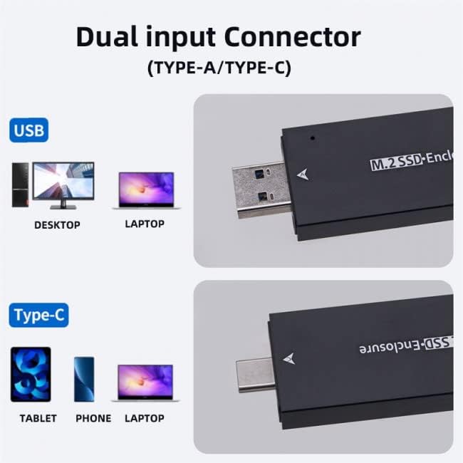 High-Speed xiwai USB 3.0 to NVMe M-Key M.2 NGFF SATA SSD External Converter Adapter with RTL9210 B Chipset – Ultimate Data Transfer Solution for On-the-Go Storage Expansion