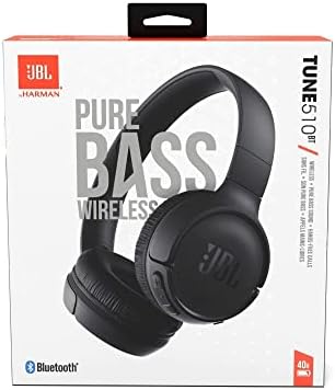 JBL Tune 510 BT Wireless On-Ear Headphones – Unrivaled 40-Hour Battery Life, Ultra-Light Comfort for All-Day Use, Integrated Microphone for Seamless Calls, Portable Foldable Design, Versatile Compatibility with Android & i OS Devices – Ideal for Audiophiles and Busy Professionals Seeking Superior Sound Quality
