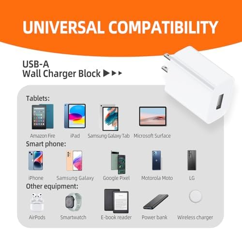 Ultimate 3-Pack USB Wall Charger Block – Universal 5 V 2 A Power Adapter for i Phone, i Pad, Samsung, and More – Compact, Durable Multi-Device Charging Hub for Effortless Home, Office, and Travel Use – Efficient Solution for All Your Electronic Devices