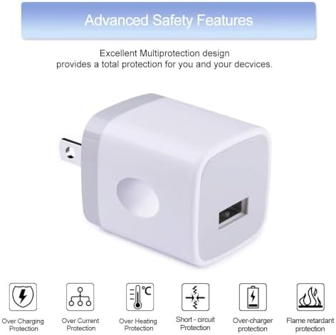 High-Performance Android Phone Charger Set: 4-Pack Micro USB Fast Charging Adapters with 6 ft Nylon Braided Cords for Samsung Galaxy S7, S6 Edge, Note 5, Moto G Series, and HTC – Durable, Tangle-Free Power Solution for Home & Travel