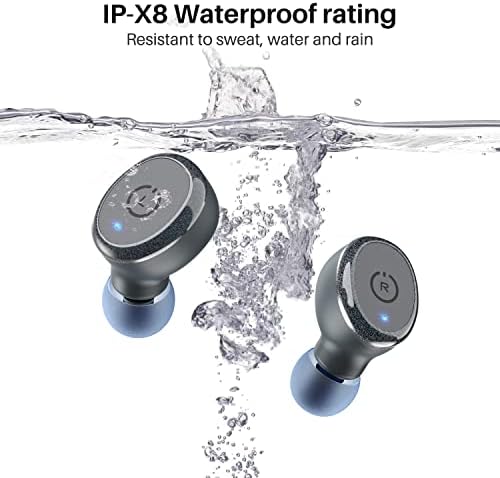 TOZO T10 True Wireless Bluetooth 5.3 Earbuds – 45 Hours of Playtime, IPX8 Waterproof Stereo Headphones with Built-in Mic – Customizable Sound with 32 EQ Settings via App for Enhanced Audio Experience and Seamless Connectivity