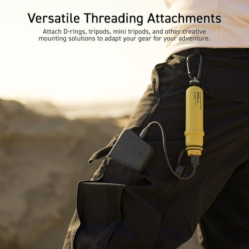 ELECOM NESTOUT 15000 m Ah Rugged Power Bank – Waterproof IP67 Outdoor Charger with 32 W USB-C Fast Charging PD, Durable Shockproof Design for Hiking, Camping, and Travel – Universal Compatibility for i Phone, Tablets, and More