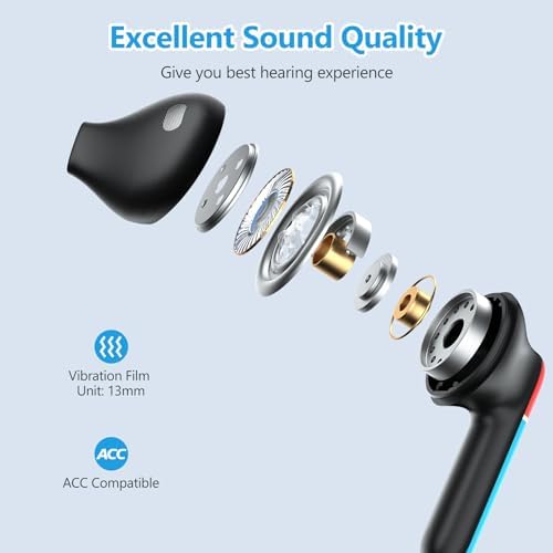 Dual Pack Bluetooth 5.3 Wireless Earbuds with Touch Control – Perfect for Kids & Adults, Includes Compact Charging Case for Ultimate Convenience and Enhanced Compatibility