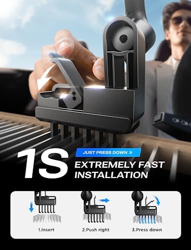 LISEN Mag Safe Phone Mount for Tesla Model 3 & Y – Secure, View-Friendly Holder for i Phone 16 Pro Max, Plus, 15 & 14 – Effortless Installation & Enhanced Stability for Ultimate Driving Convenience – Not Compatible with 2024 Models
