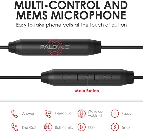 PALOVUE USB Type C Magnetic In-Ear Earbuds with Integrated Mic & Volume Control – Universal Compatibility for Google Pixel, Samsung, One Plus, Huawei, Sony & Mac Book – Ergonomic Design for All-Day Comfort & Premium Audio Quality for Audiophiles