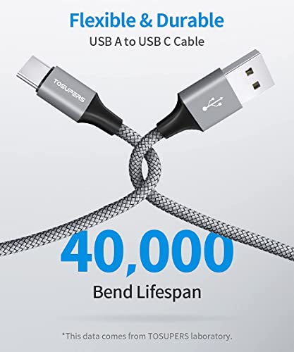 10-Foot Braided USB C Cable Trio – Fast Charging 3 A – Perfect for i Phone 16/15 Pro Max & Samsung Galaxy S Series – Durable Design for Home, Office, and Travel – Ultimate Compatibility & Efficiency in Charging and Data Transfer