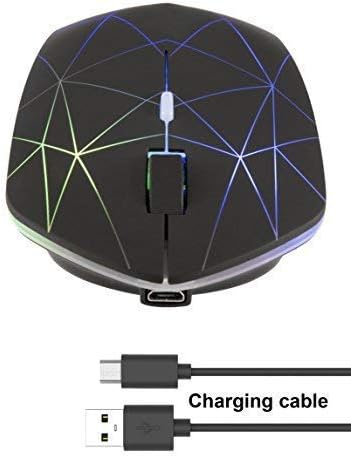 Illuminated Rechargeable Wireless Mouse with Advanced Optical Tracking – Stylish Backlit Design, Adjustable DPI, and Nano USB Receiver for Seamless PC and Mac Compatibility – Elevate Your Productivity in Low-Light Environments