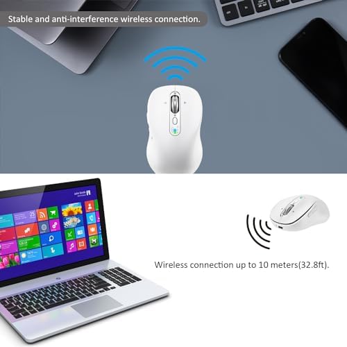 Elevate Your Productivity with the L570 Wireless Bluetooth Mouse – Portable, Rechargeable, and Multi-Device Compatible for Seamless Navigation Across Mac Book Air/Pro, i Pad, Laptop, and Computer – Featuring 4-Level DPI, Ergonomic Design, Silent Click, and 4-Way Scrolling for Ultimate Comfort and Precision