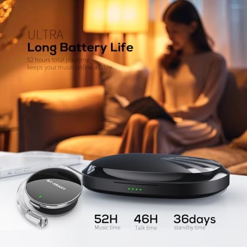 Transform Your Audio Journey with Advanced Wireless Open Ear Headphones – Exceptional 52-Hour Battery Life, Cutting-Edge Bluetooth 5.4 Connectivity, Ergonomic Over-Ear Hooks & Dual-Microphone Clarity – Ideal for Active Lifestyles, Workouts, and Seamless Multi-Device Use