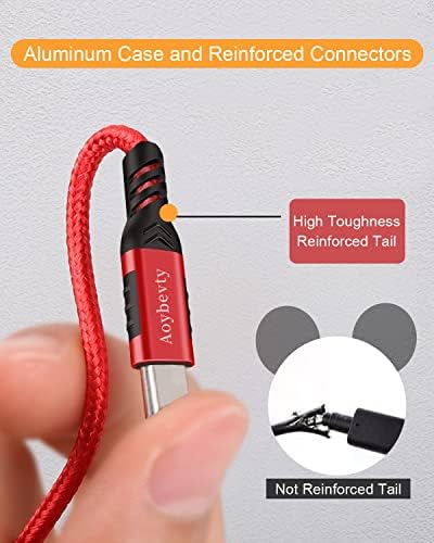 High-Speed USB A to USB C Cable (3.3 FT & 10 FT) – 10 Gbps Data Transfer, 60 W Fast Charging for Samsung Galaxy S23/S22/S21/S20/S10 Ultra & All Type C Devices – Durable Nylon Braided Design for Ultimate Flexibility and Performance