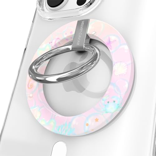 Transform Your i Phone 16, 15, 14, 13, 12 with VELVET CAVIAR’s Amethyst Purple Leopard Mag Safe-Compatible Grip – Stylish Magnetic Ring Holder & Adjustable Stand for Effortless Hands-Free Viewing, Secure Texting, and Enhanced Usability – Elevate Your Mobile Experience with Durable, Lightweight, and Customizable Accessory