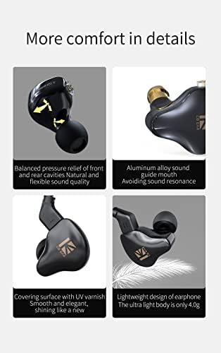 Transform Your Sound Journey with keephifi KBEAR Flash Hi-Fi Earphones – Premium Dual Driver Hybrid In-Ear Monitors in Stunning CNC Aluminum Alloy, Featuring Detachable 2 PIN-C Cable for Customization and Ergonomic Comfort for Extended Listening Sessions (Purple, Without Mic)