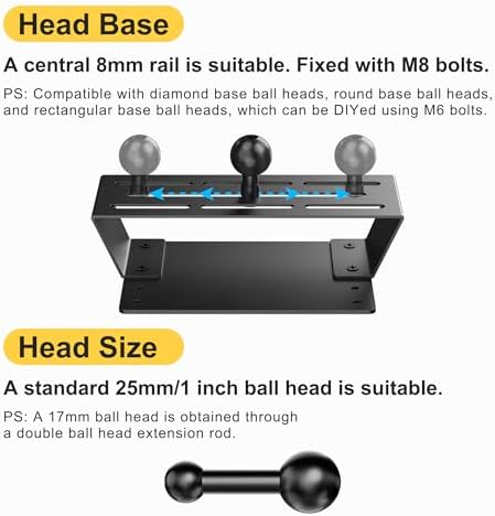 Durable Metal Dash Mount Phone Holder for 2015-2020 F150 & 2017-2022 F250/F350 – Secure & Convenient Cellphone Bracket with 360° Rotation for Optimal Viewing – Perfect Accessory for Safe Driving & Navigation