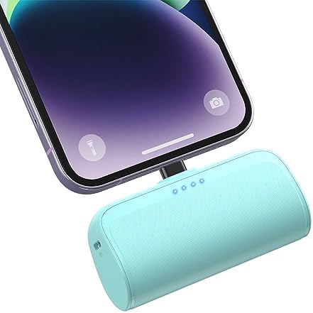 Ultra-Compact 5200 m Ah Power Bank for i Phone – PD Fast Charging Mini Portable Charger with Enhanced Compatibility for i Phone Models 14/13/12/11/XS/XR/X/8/7/6/6 s – Essential On-the-Go Battery Backup for Busy Lifestyles