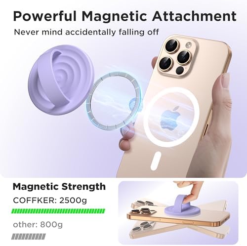 Revolutionary Magnetic Phone Ring Grip Holder – Ergonomic Silicone Finger Loop for i Phone Pro Max/Plus, 12/13/14/15/16 Series – Compatible with Mag Safe – Oat Color Enhances Aesthetics and Comfort – 360-Degree Rotation for Effortless Use – Secure Your Device with Style and Stability – Essential Smartphone Accessory for Unmatched Usability and Convenience