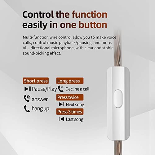 Elevate Your Audio Experience with CCA Polaris Dual Driver Wired Earbuds – Customizable In-Ear Monitors with 4 Tuning Switches & Detachable Cable for Musicians, Singers, and DJs (Gun, with Mic) – Unmatched Sound Clarity and Comfort for Professionals and Enthusiasts