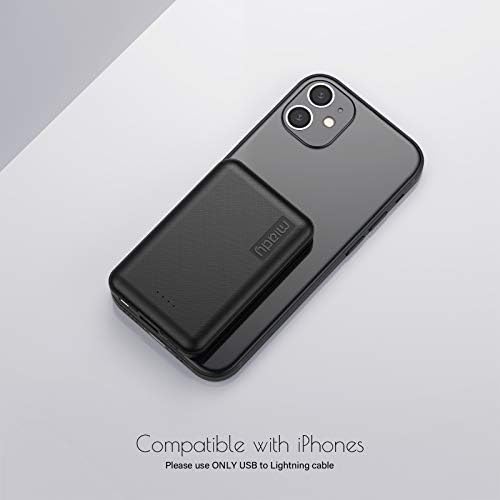 Miady Dual 5000 m Ah Mini Portable Charger – Ultimate Travel Power Bank with Fast USB-C Charging for i Phone 16/15, Galaxy S24/S22, and Android Devices – Lightweight, Compact Design for On-the-Go Convenience and Enhanced Device Compatibility