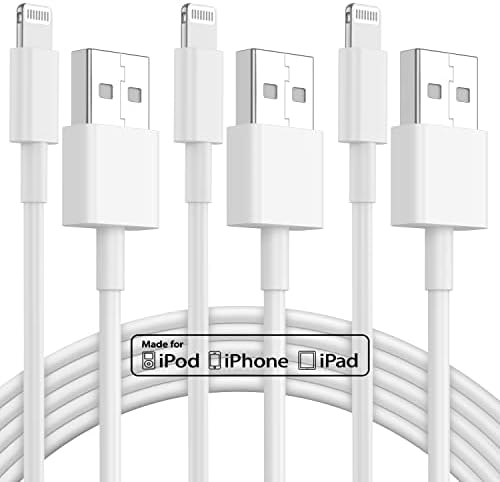 10 ft Apple MFi Certified Lightning to USB Cable – 2 Pack Long Durable i Phone Charger for Fast Charging – Compatible with i Phone 14/13/12/11/Pro/Max/X/XS/XR – Enhanced Flexibility and Performance for Home or Travel