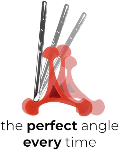 Skalene Phone Stand – 100% Silicone Rubber, Adjustable Phone Holder, Prop, Rest – Desk, Office, Home, Kitchen Accessory (Stealth Black) – Enhanced Compatibility and Speed