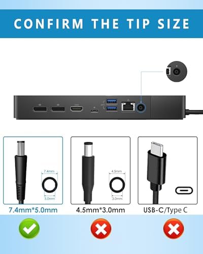 High-Performance 180 W Power Adapter for Dell Docking Stations – Unmatched Compatibility & Safety Features for Optimal Device Powering Enhance your productivity with this powerful 180 W power adapter, expertly designed for Dell docking stations including WD19 S, WD15, and more. With a versatile input range of 100-240 V and a robust output of 19.5 V-9.23 A, this adapter ensures reliable performance for all your Dell devices, making it the ideal choice for professionals. Enjoy peace of mind with certified safety features including over-current, over-voltage, and short circuit protection. This comprehensive package comes with a US power cord and user manual, providing everything you need for seamless installation. Elevate your docking experience with this specially engineered power supply, delivering efficiency and security to your workspace. Perfect for anyone seeking a dependable solution for their Dell performance dock needs.