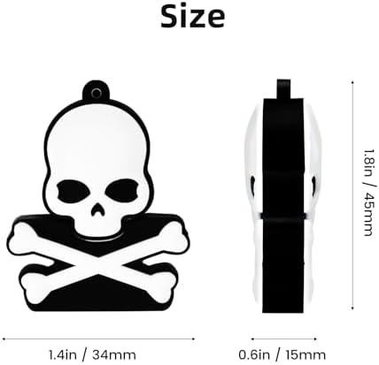 Skull Shaped 64 GB USB Flash Drive – Unique Personality Memory Stick for Stylish Data Storage | Borlter Clamp Cool USB 2.0 Thumb Drive Perfect for Gifts & Everyday Use | Durable, Portable & Compatible with All Devices