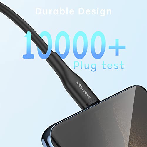 Ultra-Soft Silicone USB C Charger Cable for i Phone 15 Series & Galaxy S21 – 6 ft 60 W PD Fast Charging Cord for Mac Book Pro & i Pad Pro – Enhanced Durability & Flexible Reach for Superior Data Transfer