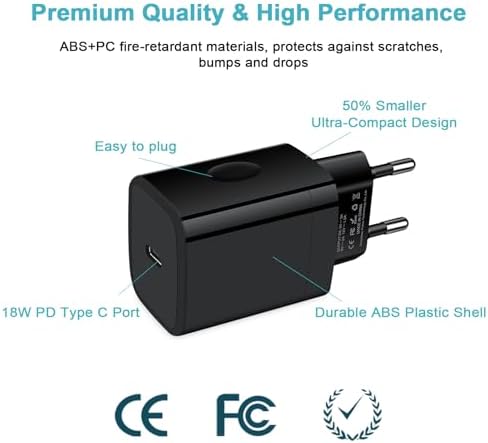 Universal Travel Adapter Kit: 20 W Fast Charging USB-C Converter for US to UK – Dual Port Compatibility for i Phone 16-11 Pro Max, Samsung Galaxy S24, Google Pixel – Lightweight and Compact Travel Essential for Effortless Power on the Go
