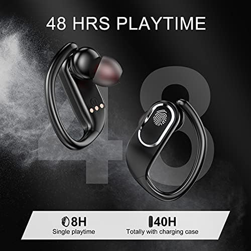 Mu Go Wireless Sports Earbuds – Advanced Bluetooth 5.0 Noise-Cancelling Headphones with 48-Hour Playtime, Deep Bass Sound, Waterproof Construction, and Comfortable Ergonomic Design for Active Lifestyles – Perfect for Workouts and Hands-Free Calls