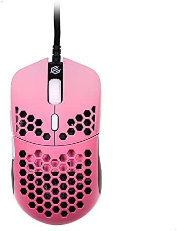 Gwolves Hati HTS Ultralight Honeycomb Wired Gaming Mouse – 48 g Precision with 16,000 DPI Sensor, Low Latency, Anti-Interference, 6 Customizable Buttons, On-Board Memory for PC/Mac/Laptop – Stardust Golden Small Edition for Maximum Speed and Comfort