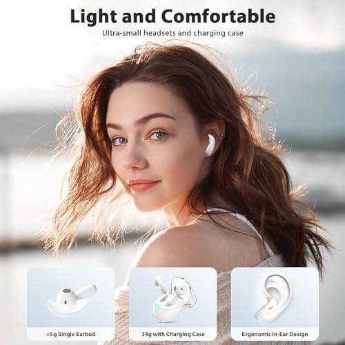 Revolutionize Your Audio Experience with COOYA Bluetooth 5.3 Wireless Earbuds – Hi-Fi Stereo Sound, Dual Mic Clarity & ENC Noise Cancelling, IPX4 Waterproof Design for Ultimate Fitness & Travel Connectivity Across i Phone, Samsung, Google & More