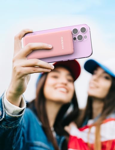 miisso 10000 m Ah Ultra-Slim Portable Power Bank with Integrated Charging Cables – Multi-Device USB-C Travel Charger for i Phone & Samsung – Compact, Lightweight Battery Pack Designed for Maximum Portability and Efficiency