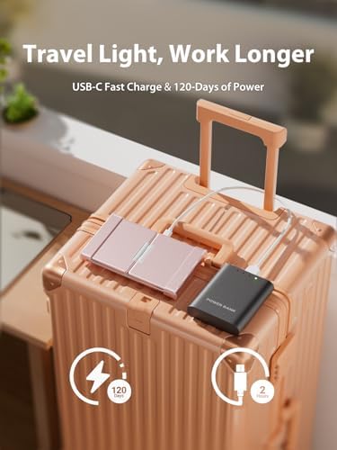 Ultra-Portable i Clever Bluetooth Keyboard with Touchpad – Sleek Foldable Design, Durable Metal Body, USB-C Charging, Multi-Device Compatibility for i Pad, i Phone, Android & Windows – Perfect for Travelers and Professionals in Silver White
