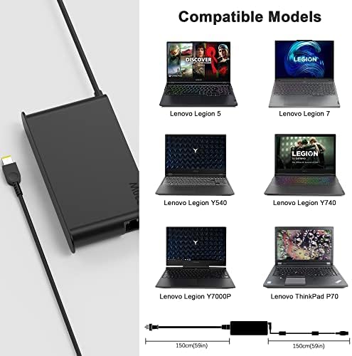 Ultra-Slim 65 W USB-C AC Adapter for Lenovo Think Pad and Yoga Series – Compact Power Solution with Smart Voltage PD3.0 Technology for Enhanced Charging Speed – Perfect Replacement for Your Laptop Charger – Ideal for Home and Office Use – Includes Power Cable and Cable Management Features – Compatible with Multiple Lenovo Models