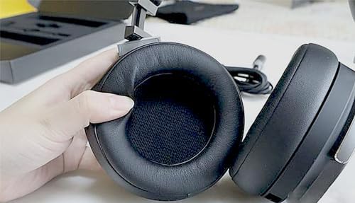 Ultimate Comfort Replacement Ear Pads for Corsair Virtuoso RGB Wireless XT SE Gaming Headset – Premium Memory Foam & Protein Leather Cushions – Durable, Easy-to-Install Upgrade in Sleek Black for Enhanced Audio Experience and Longevity