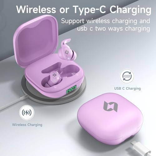 Premium Waterproof Wireless Bluetooth Earbuds with 32-Hour Battery Life – Superior Audio for i Phone, Samsung & Android – Ergonomic Sports Headphones Featuring Built-in Microphone & LED Battery Display for Effortless Usage – Ideal for Active Lifestyles and Daily Commutes