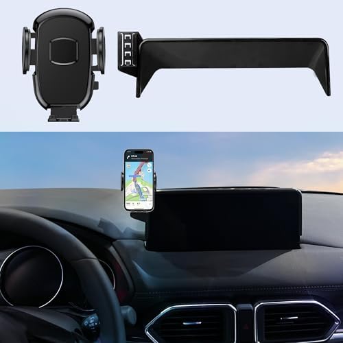 Car Phone Holder Fits for Mazda CX-5 2017-2025/CX-8 2019, Car Phone Mount Snugly fit Navigation Bracket Air Vent, Fits 4.7-7 inch Phones,360°Rotable, Easy to Install – Enhanced Compatibility and Speed
