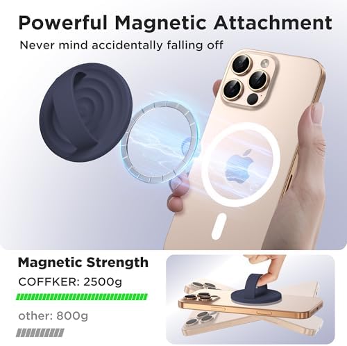 Revolutionary Magnetic Phone Ring Grip Holder – Ergonomic Silicone Finger Loop for i Phone Pro Max/Plus, 12/13/14/15/16 Series – Compatible with Mag Safe – Oat Color Enhances Aesthetics and Comfort – 360-Degree Rotation for Effortless Use – Secure Your Device with Style and Stability – Essential Smartphone Accessory for Unmatched Usability and Convenience
